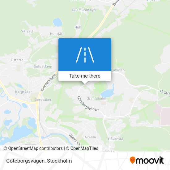 Göteborgsvägen map