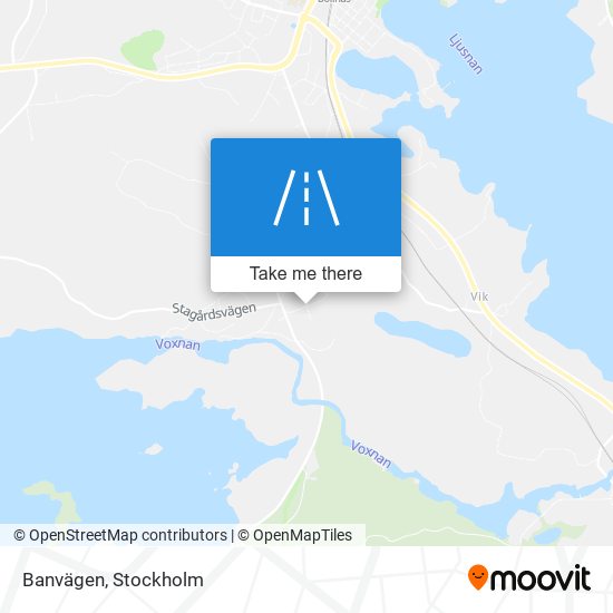 Banvägen map