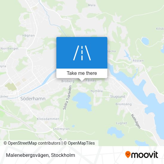 Malenebergsvägen map