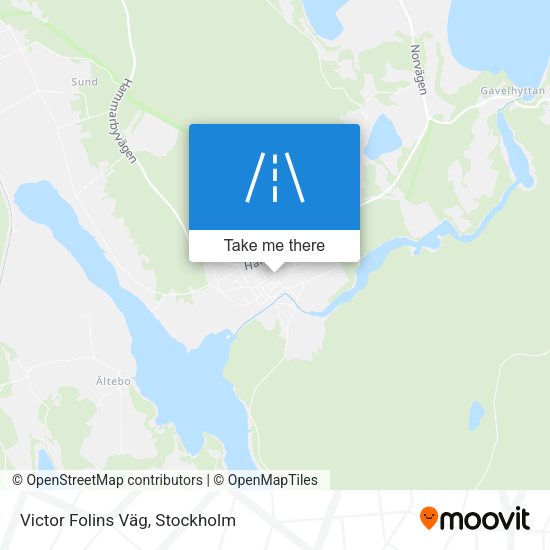 Victor Folins Väg map