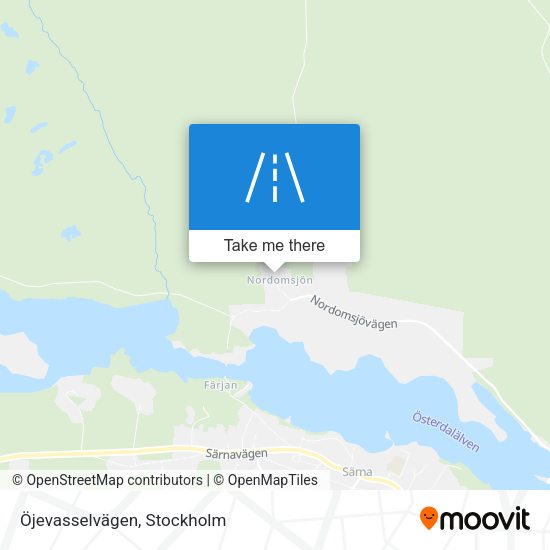 Öjevasselvägen map