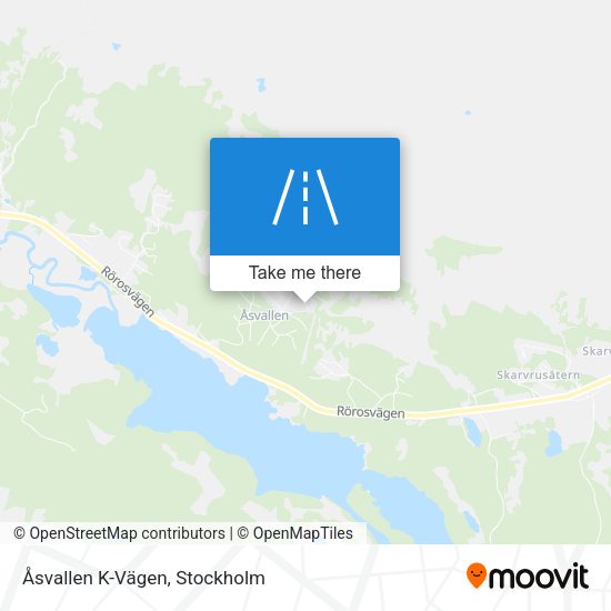 Åsvallen K-Vägen map