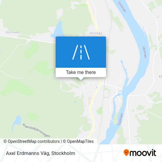 Axel Erdmanns Väg map