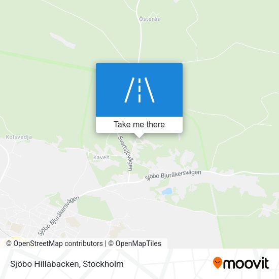Sjöbo Hillabacken map