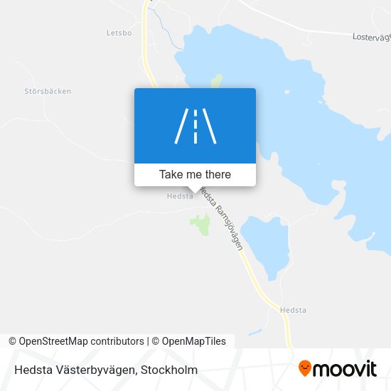 Hedsta Västerbyvägen map