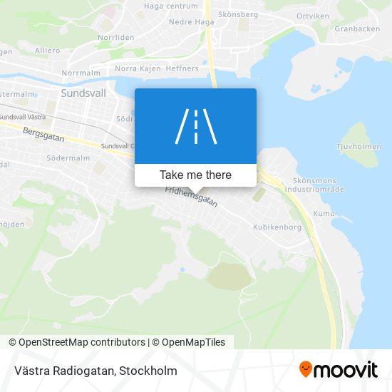 Västra Radiogatan map