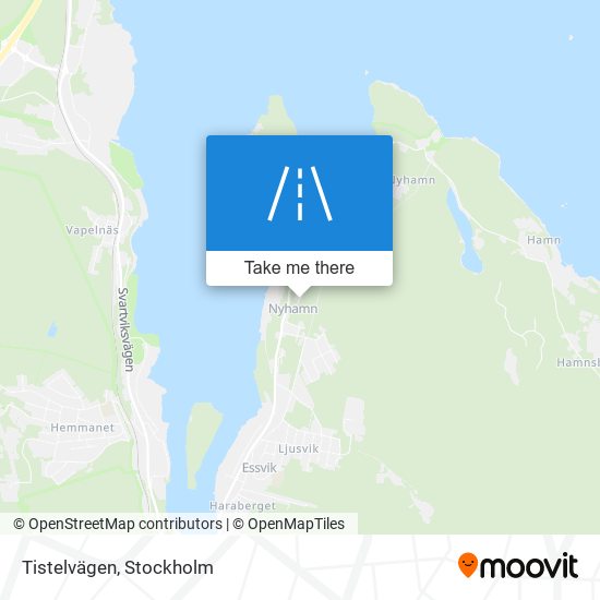 Tistelvägen map