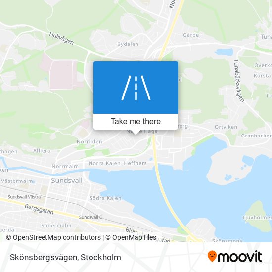 Skönsbergsvägen map