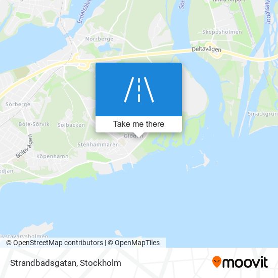 Strandbadsgatan map