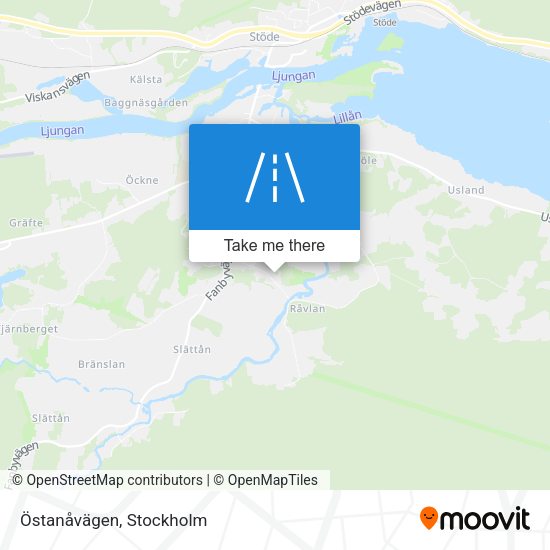 Östanåvägen map