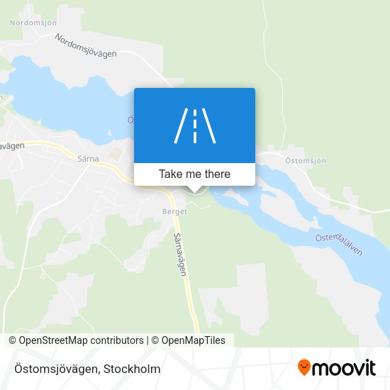 Östomsjövägen map