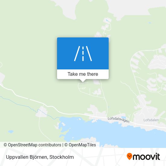 Uppvallen Björnen map
