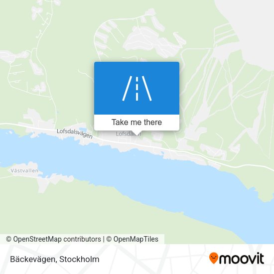 Bäckevägen map