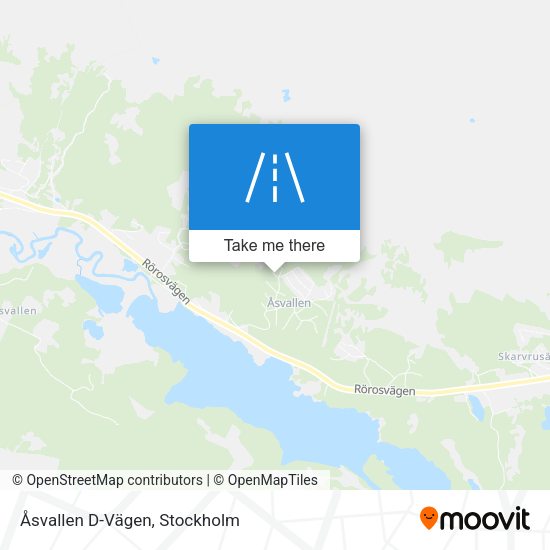 Åsvallen D-Vägen map