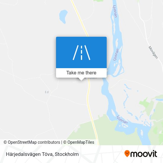 Härjedalsvägen Töva map