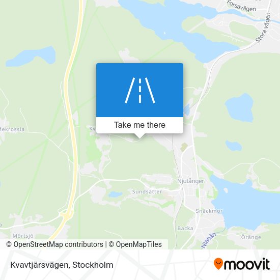 Kvavtjärsvägen map