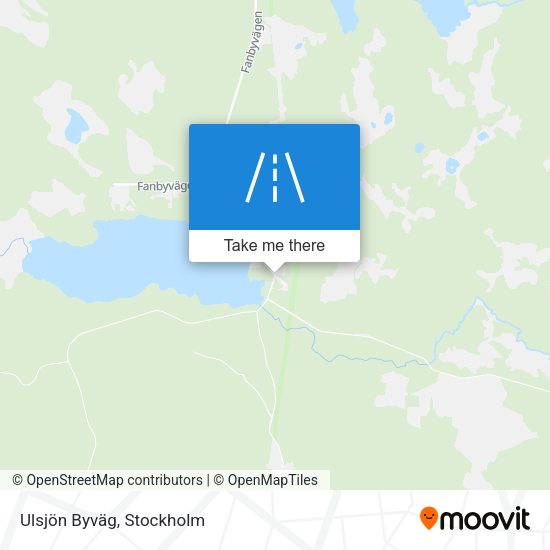 Ulsjön Byväg map