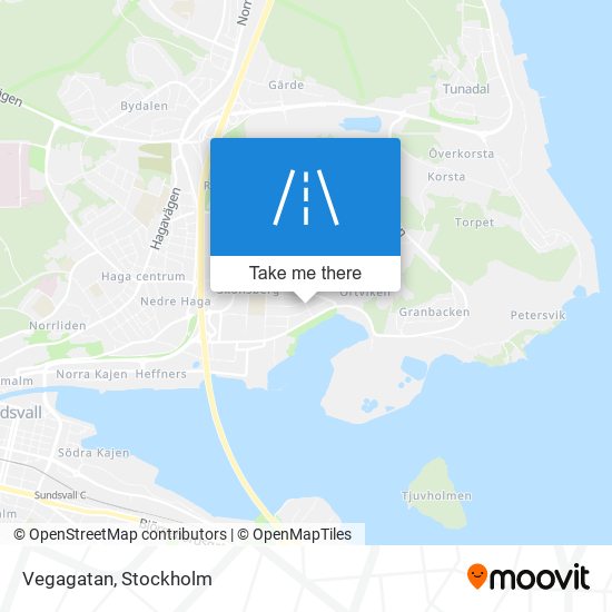 Vegagatan map