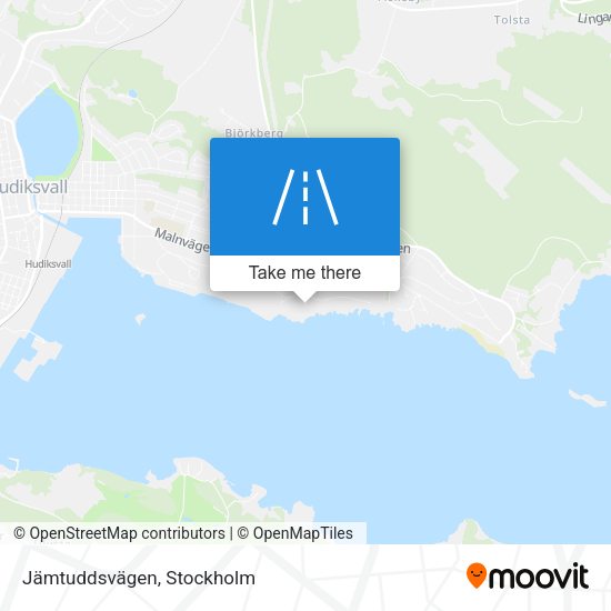 Jämtuddsvägen map