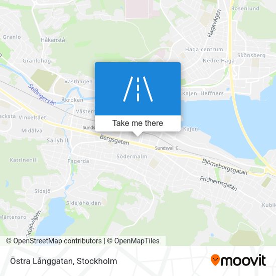 Östra Långgatan map