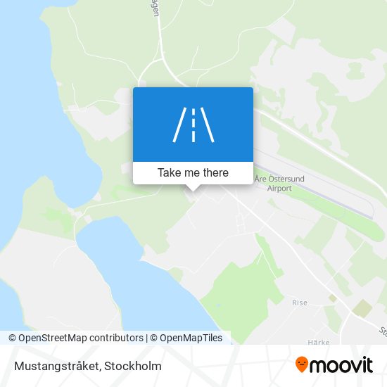 Mustangstråket map