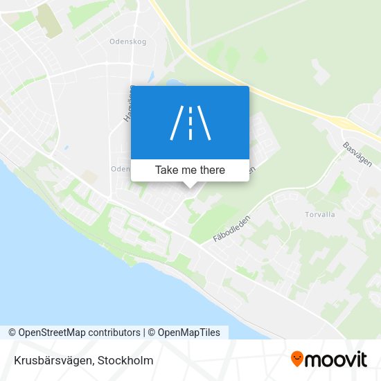 Krusbärsvägen map