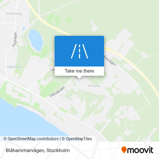 Blåhammarvägen map