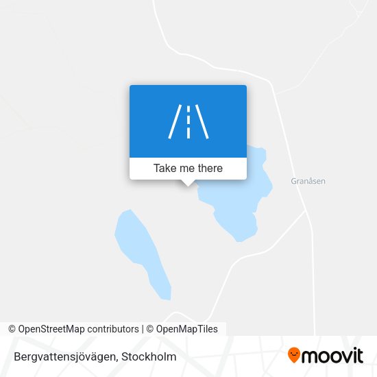 Bergvattensjövägen map