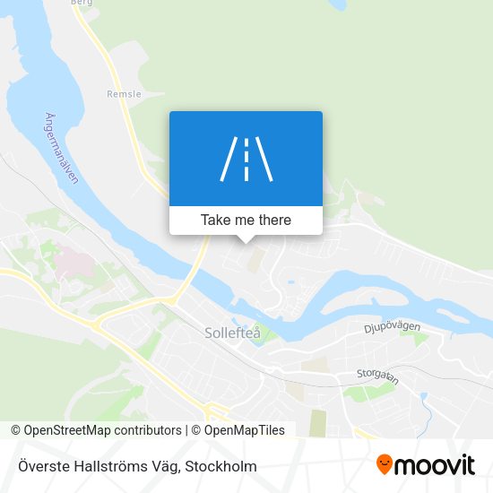 Överste Hallströms Väg map