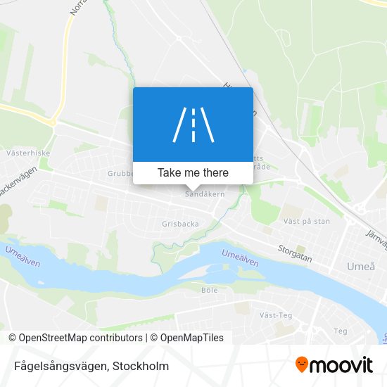 Fågelsångsvägen map