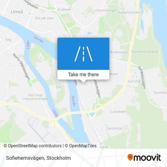 Sofiehemsvägen map
