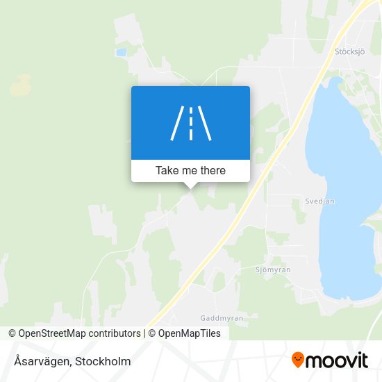 Åsarvägen map
