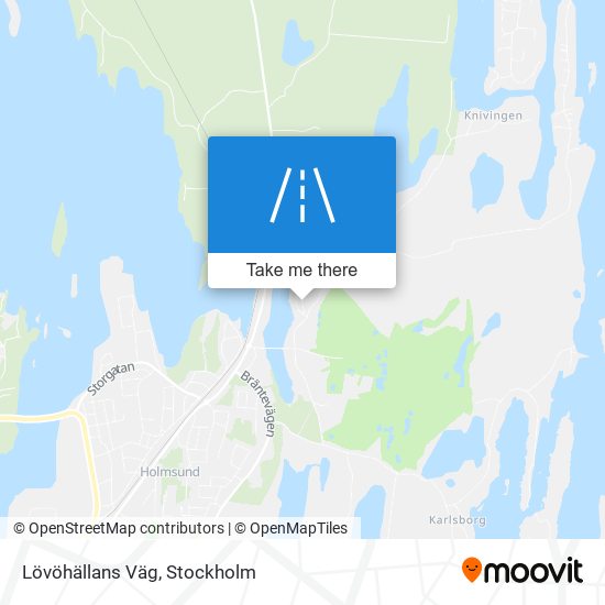 Lövöhällans Väg map