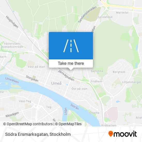 Södra Ersmarksgatan map