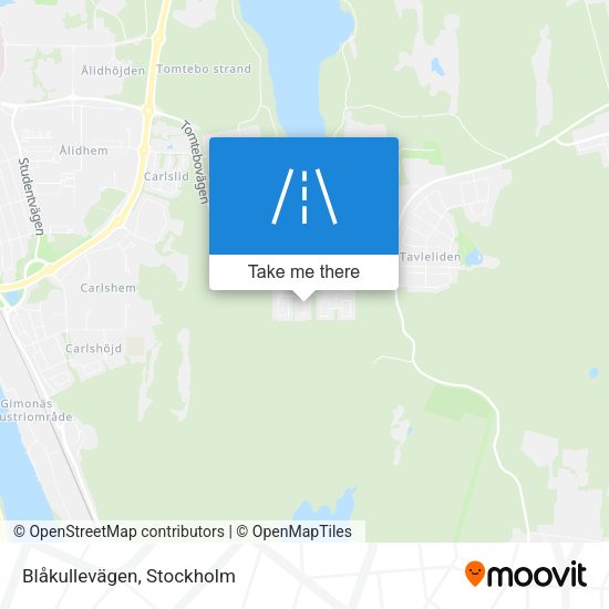 Blåkullevägen map