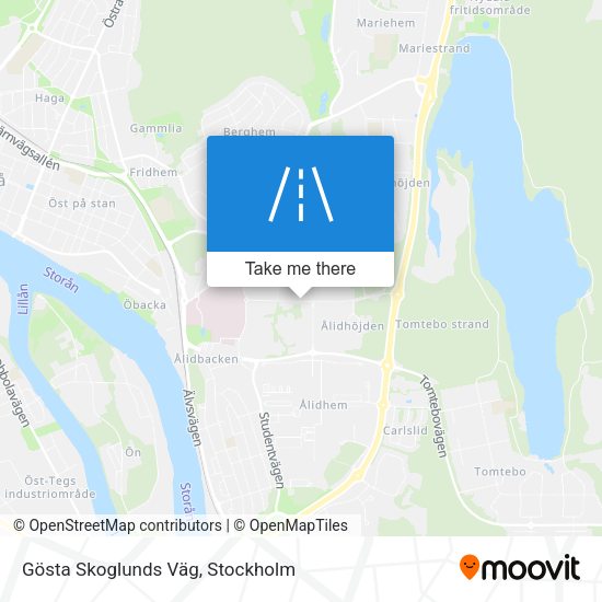Gösta Skoglunds Väg map