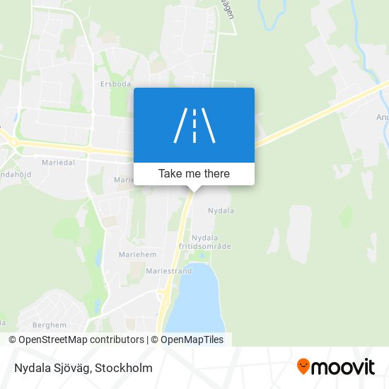 Nydala Sjöväg map