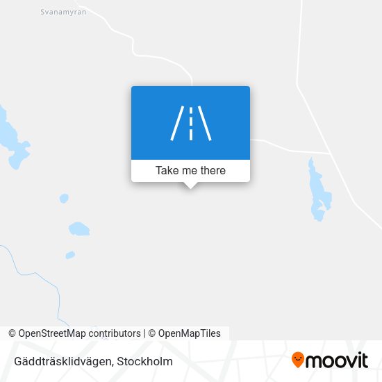 Gäddträsklidvägen map