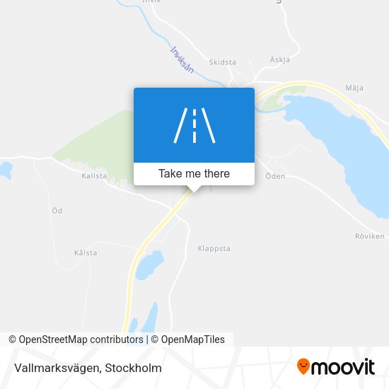 Vallmarksvägen map