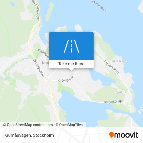 Gumåsvägen map