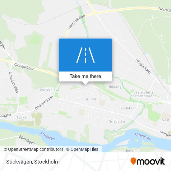 Stickvägen map