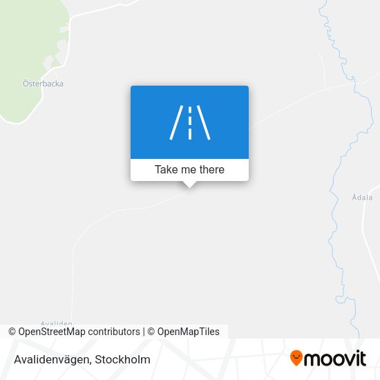 Avalidenvägen map