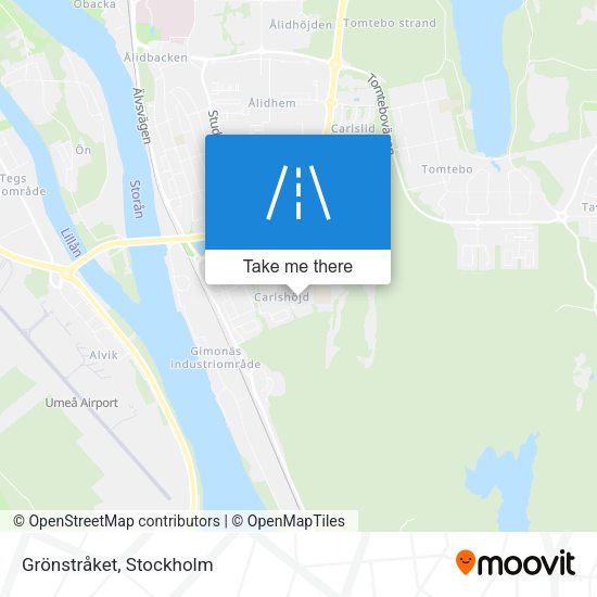 Grönstråket map