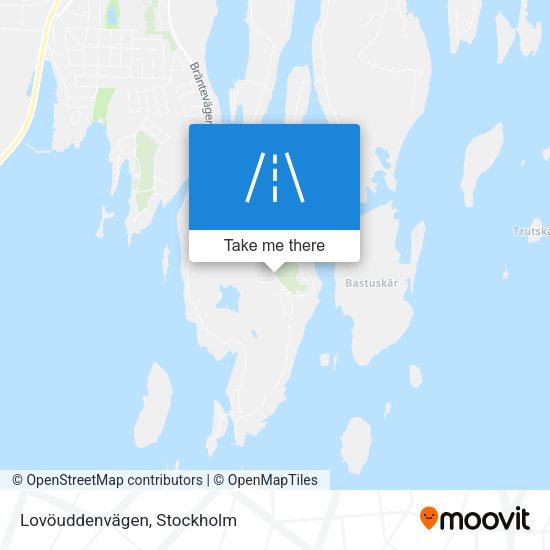 Lovöuddenvägen map