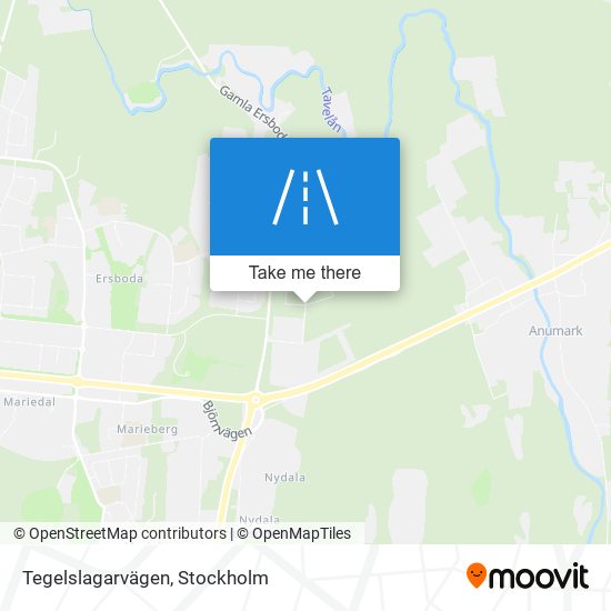 Tegelslagarvägen map