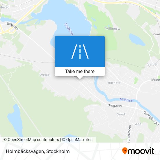 Holmbäcksvägen map