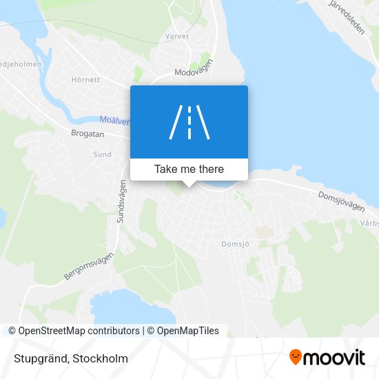 Stupgränd map