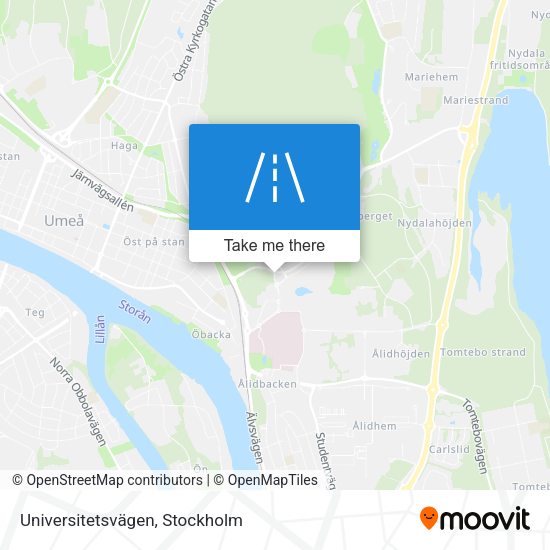 Universitetsvägen map