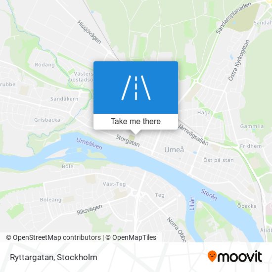 Ryttargatan map