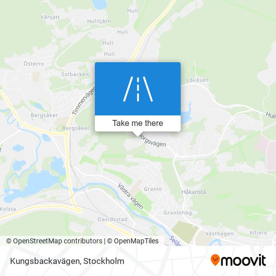 Kungsbackavägen map